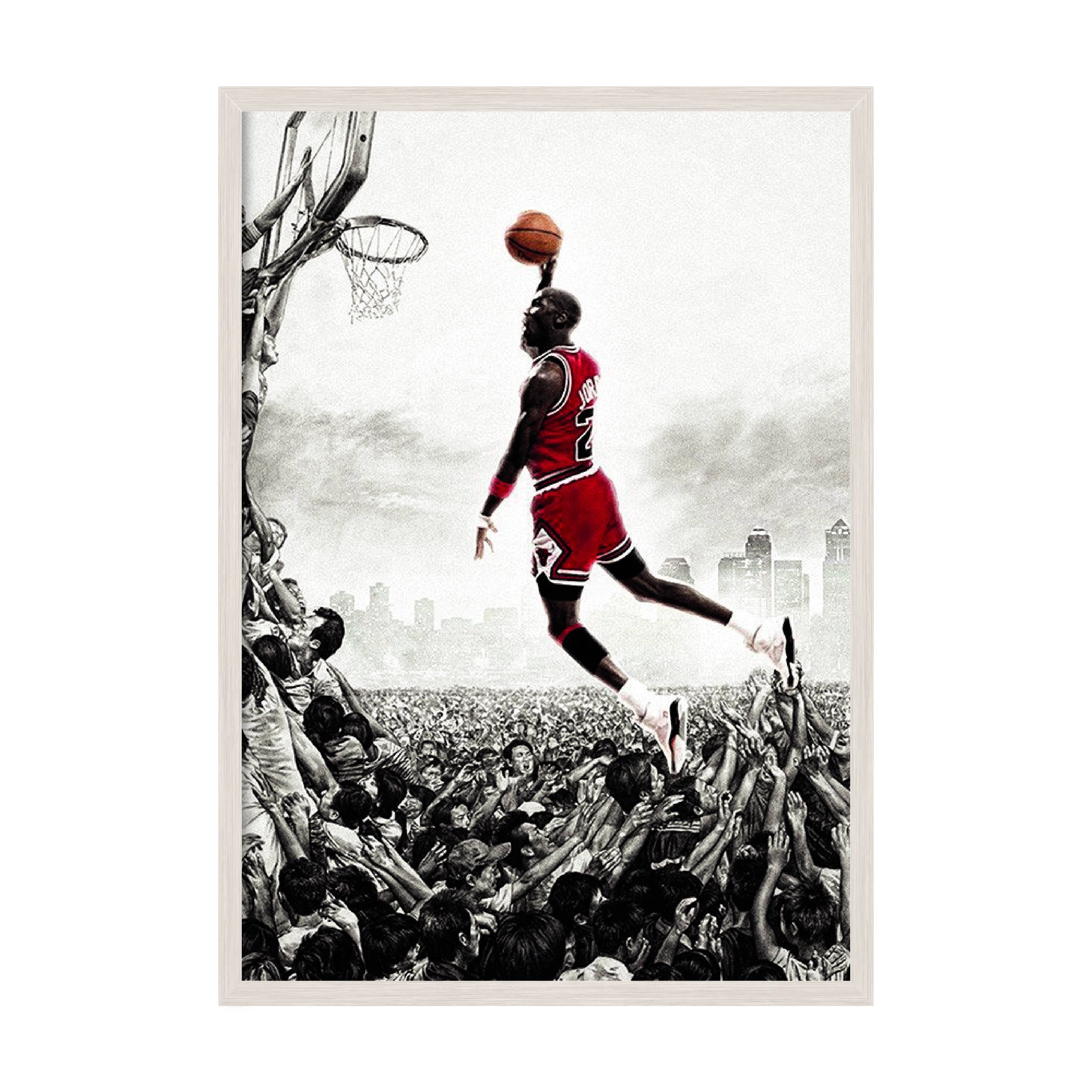 

Постер "Michael Jordan" с антибликовым стеклом 29.7 x 42 см в белой рамке