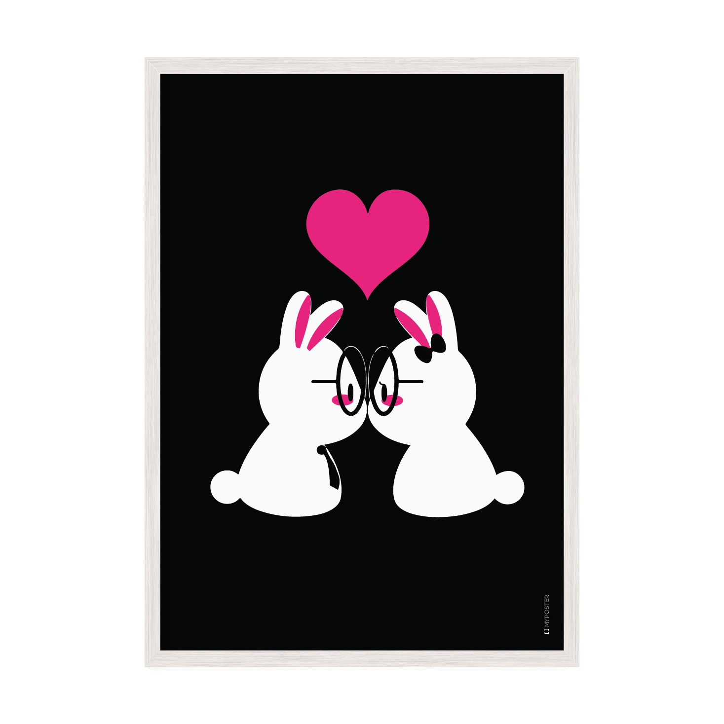 

Постер "Bunny Love" с антибликовым стеклом 42 x 59.4 см в белой рамке