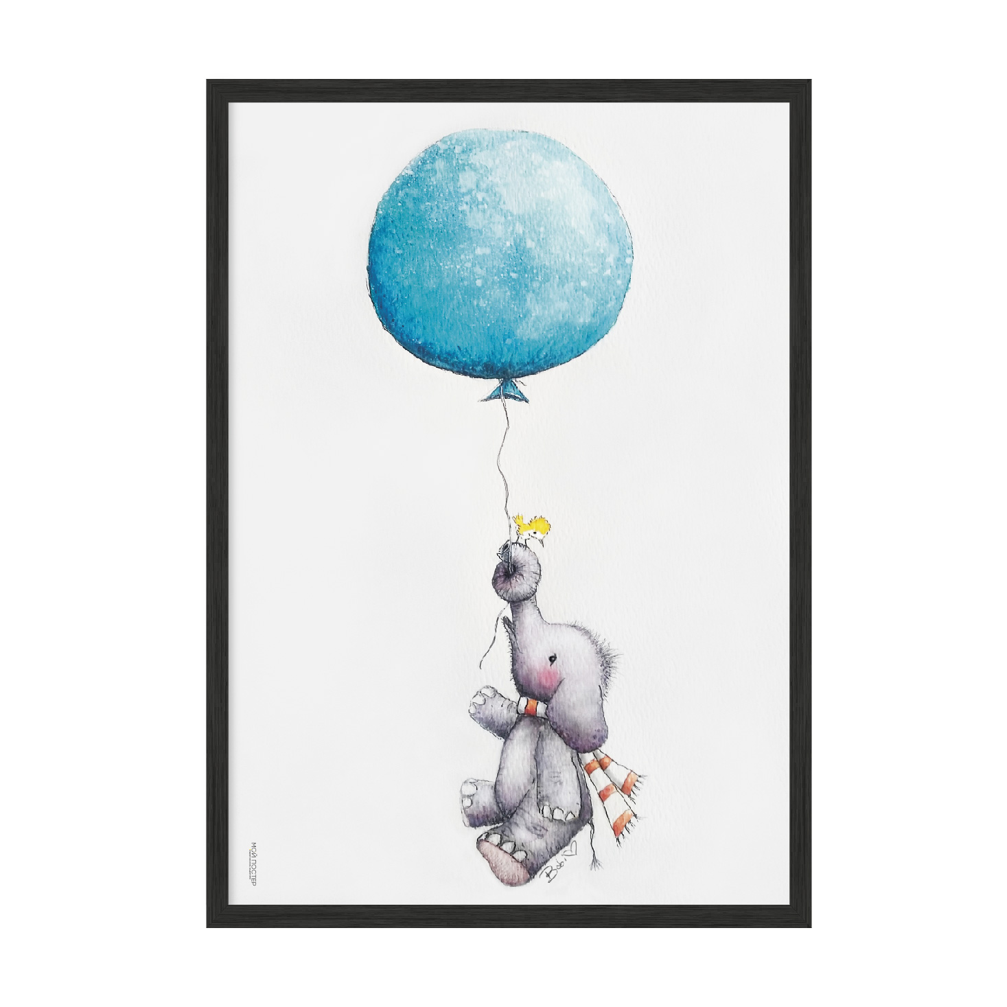 

Постер "Ballon" без стекла 42 x 59.4 см в чёрной рамке
