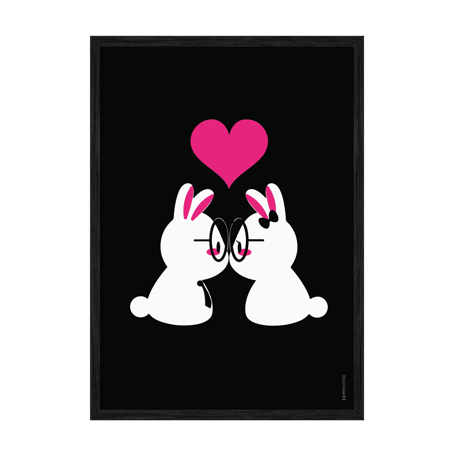 

Постер "Bunny Love" с антибликовым стеклом 29.7 x 42 см в чёрной рамке