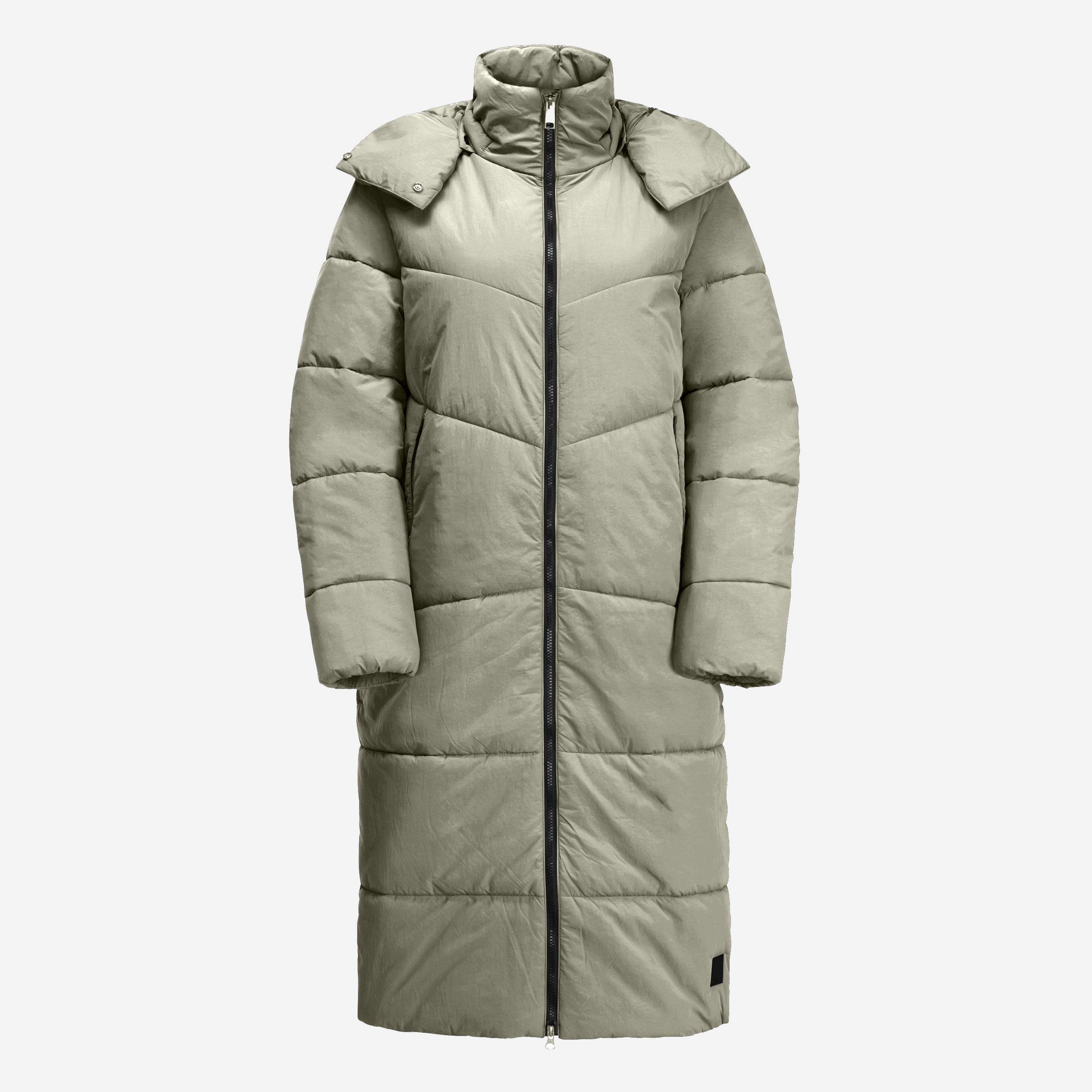 Акція на Куртка зимова довга жіноча Jack Wolfskin Karolinger Long Coat W 1207481_A0029 M Бежева від Rozetka