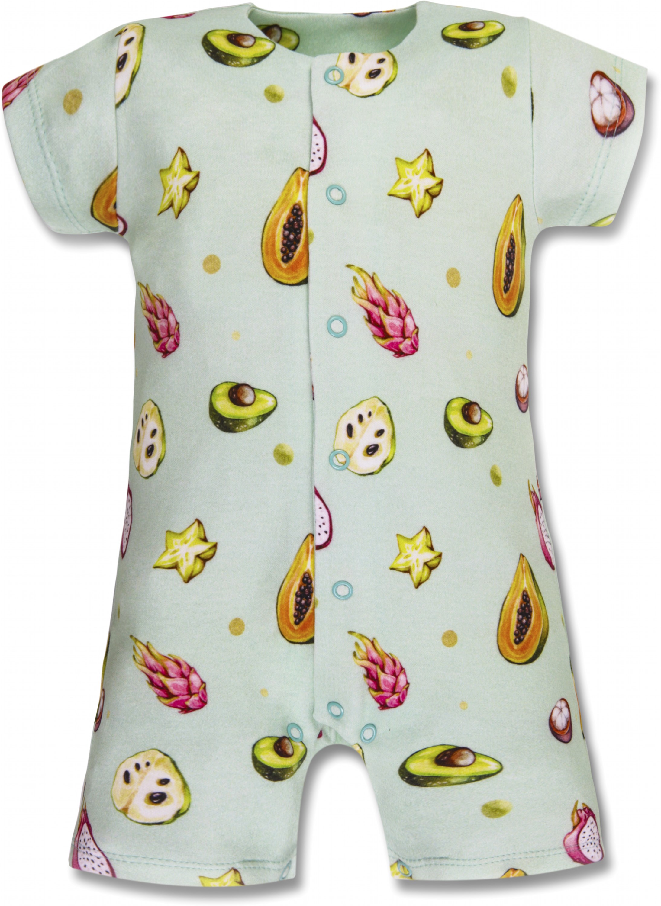 

Песочник Cotton Wonder Fruits RP001 3-6 мес Мятный