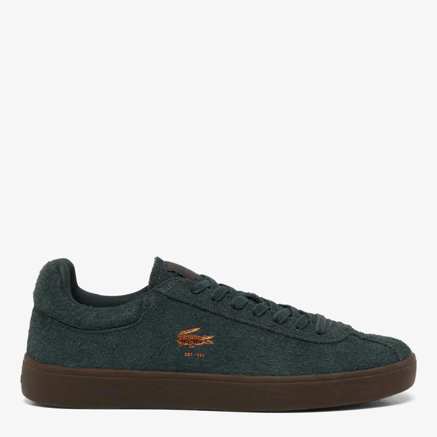 Акція на Жіночі кеди низькі Lacoste Baseshot 748SFA0011-DGD 38 (T5) 24.3 см Dk Grn/Dk Gum від Rozetka