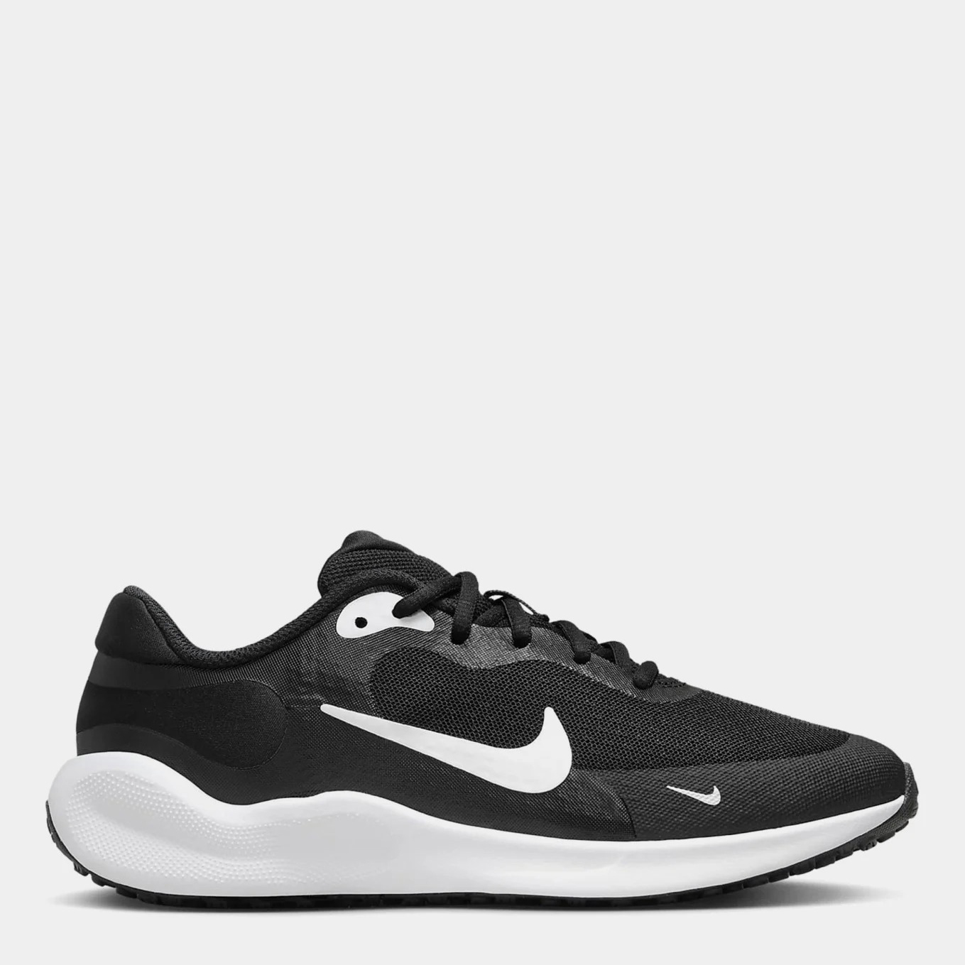 Акція на Дитячі кросівки для хлопчика Nike Revolution 7 (Gs) FB7689-003 32 (1Y) Чорні від Rozetka