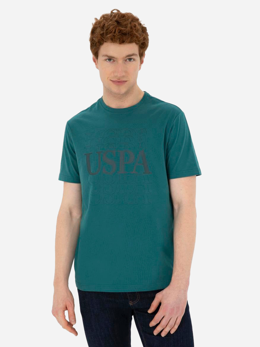 Акція на Футболка бавовняна чоловіча U.S. Polo Assn G081SZ011-000-1877371(Koyu Yesil) XL Зелена (G081SZ011-000-1877371(Koyu Yesil)_XL) від Rozetka