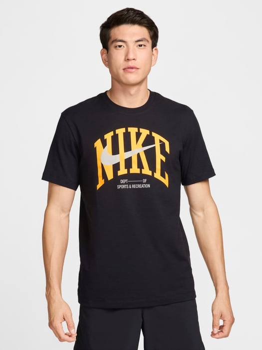 Акція на Футболка бавовняна довга чоловіча Nike M Nk Df Tee Modern Fitness FZ8048-010 L Чорна від Rozetka