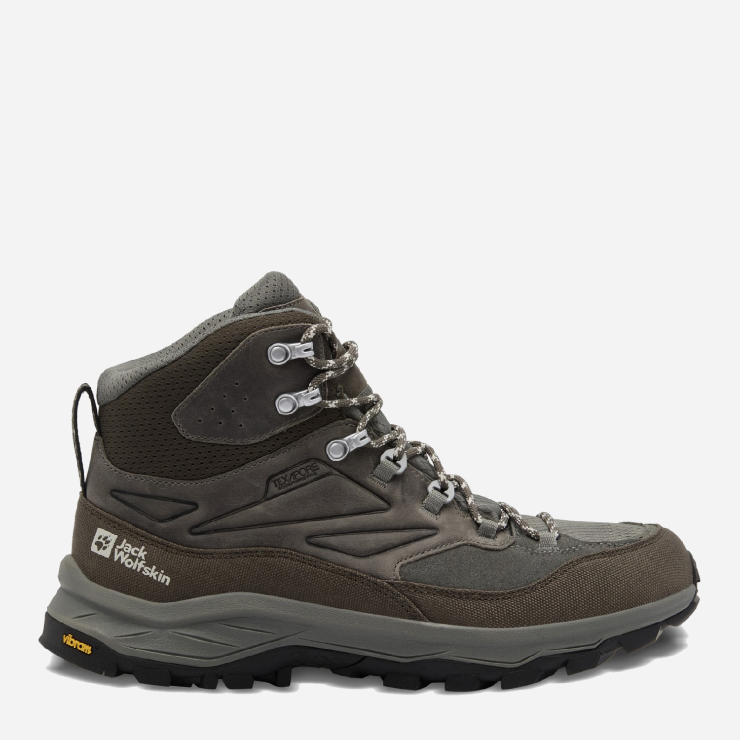 Акція на Чоловічі черевики з мембраною Jack Wolfskin Cyrox Texapore Mid M 4064301-5719 45.5 (11UK) 29.4 см Коричневий/Хакі від Rozetka