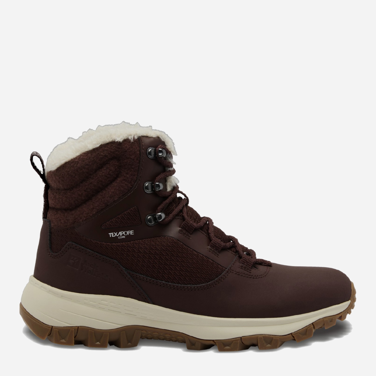 Акція на Жіночі зимові черевики високі з мембраною Jack Wolfskin Everquest Texapore High W 4053591-2699 39 (5.5UK) 25.2 см Теракотові від Rozetka