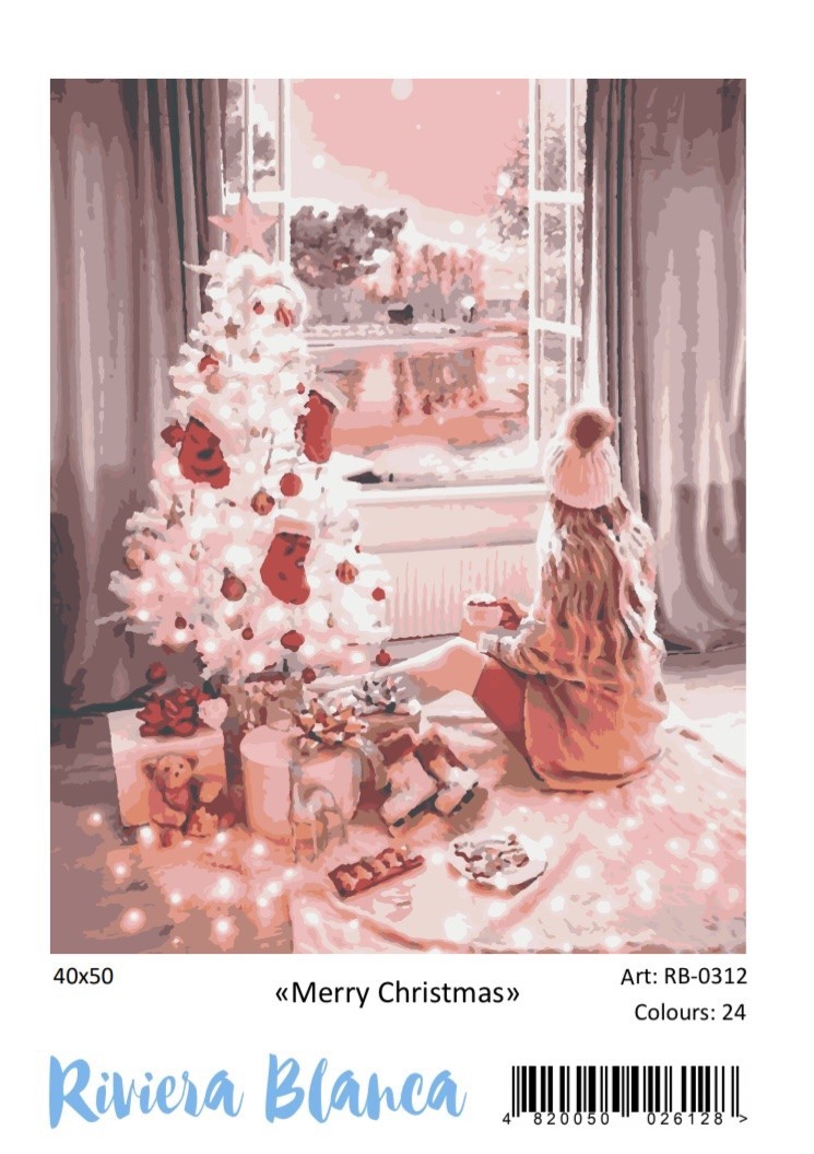 

Картина по номерам 40×50 см. Riviera Blanca , Merry Cristmas