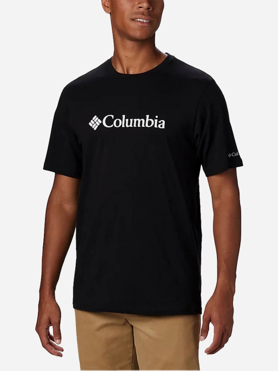 Акція на Футболка бавовняна чоловіча Columbia CSC Basic Logo Short Sleeve 1680053010 S Чорна від Rozetka