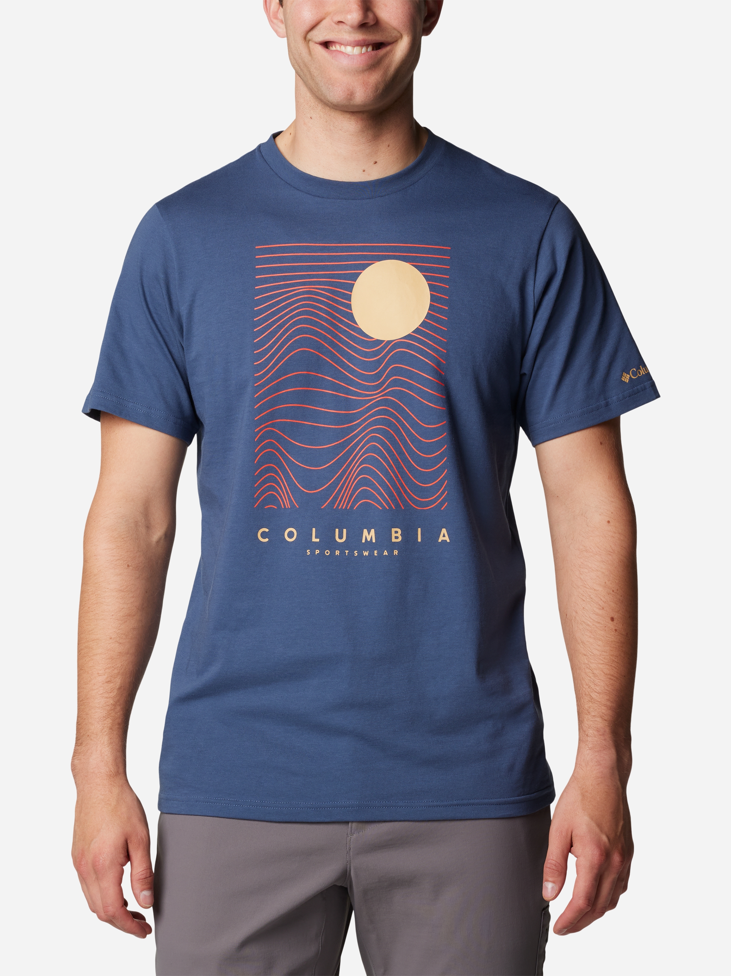 Акція на Футболка бавовняна чоловіча Columbia CSC Seasonal Logo Tee 1991036479 M Синя від Rozetka