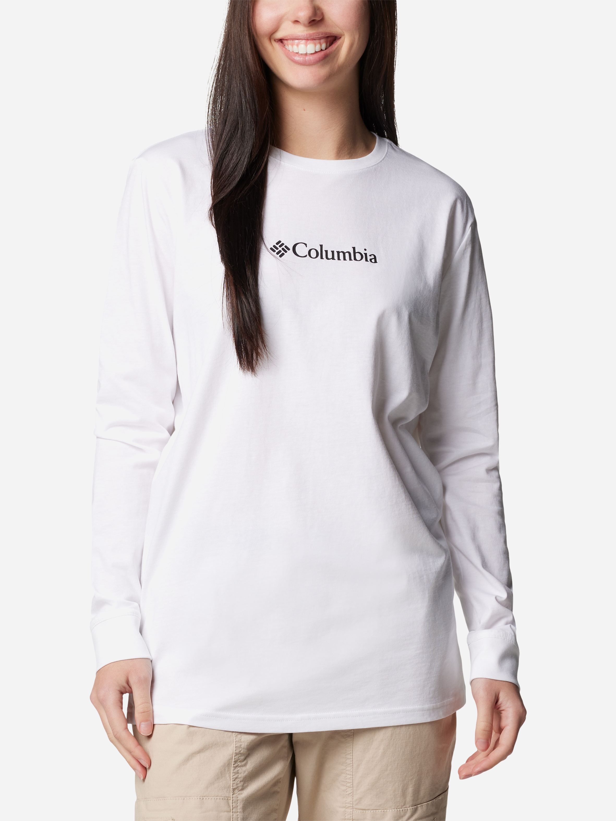 Акція на Лонгслів довгий жіночий Columbia North Cascades LS Tee 2013481105 XS Білий від Rozetka