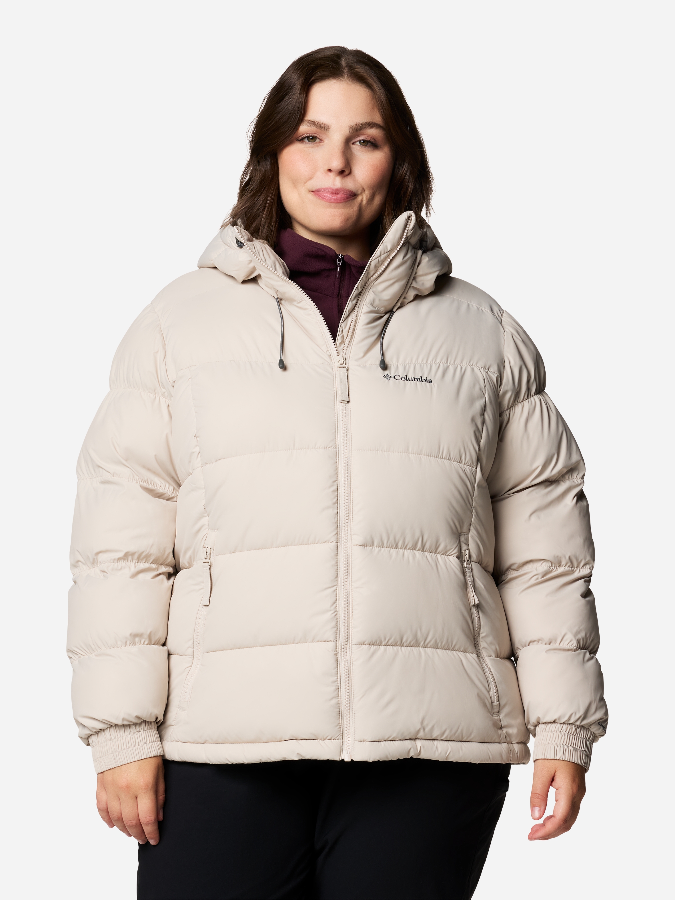 Акція на Куртка зимова коротка жіноча Columbia Pike Lake II Insulated Jacket 2051374279 S Бежева від Rozetka