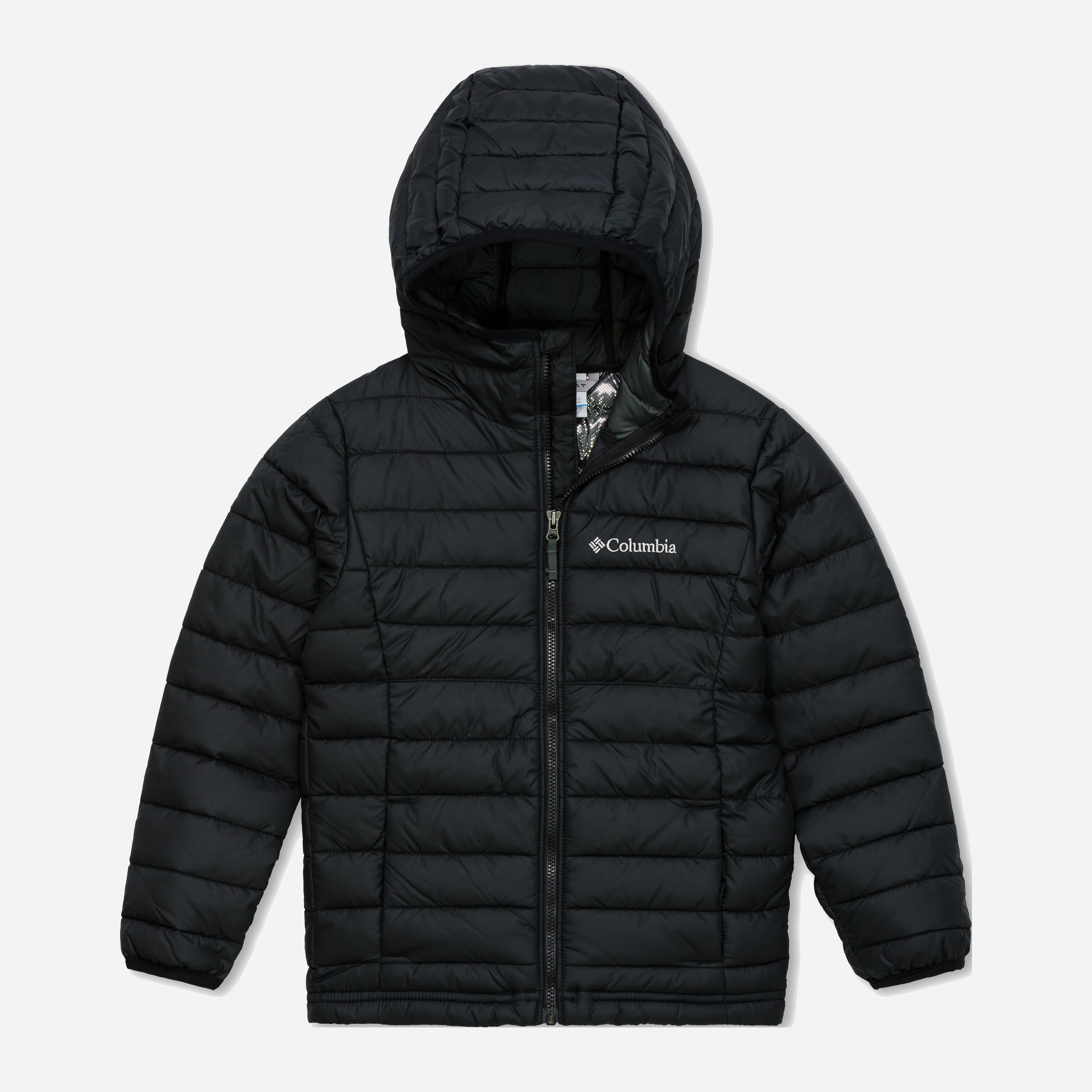 Акція на Дитяча зимова куртка для хлопчика Columbia Powder Lite II Hooded Jacket 2090023010 128-134 см Чорна від Rozetka