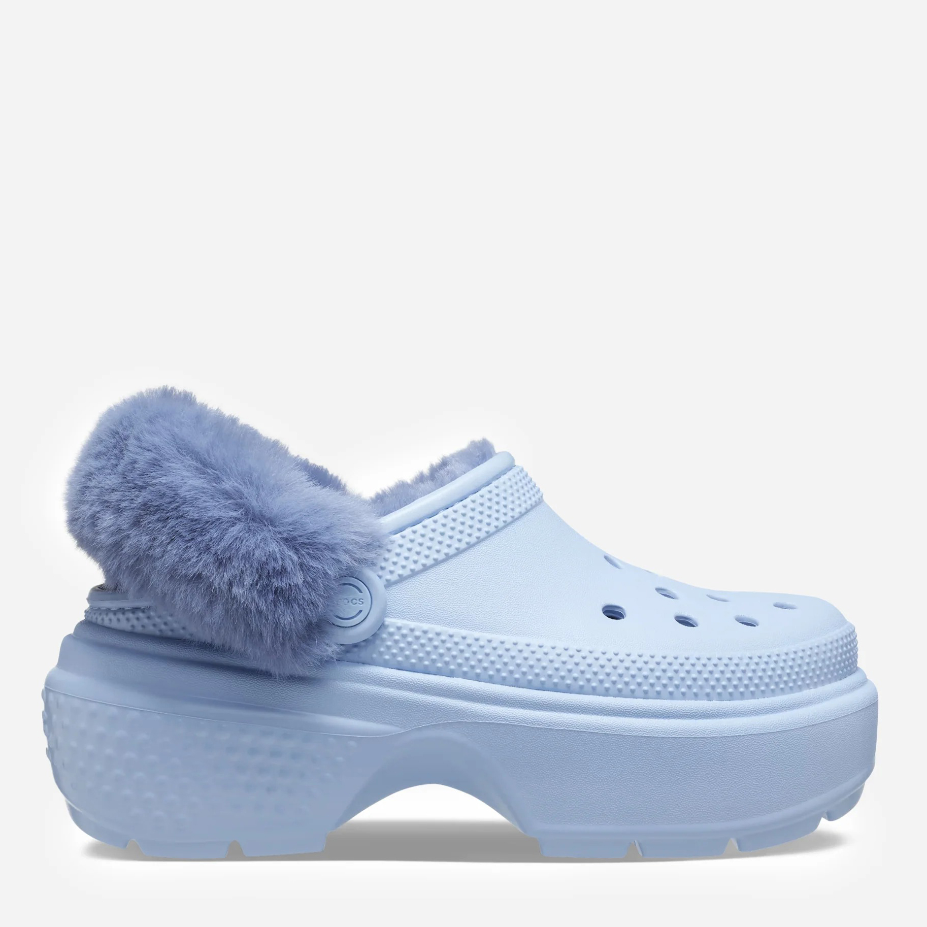 Акція на Жіночі крокси утеплені Crocs Stomp Lined Clog 208546-4NS 36-37 (M4/W6) 22 см Блакитні від Rozetka