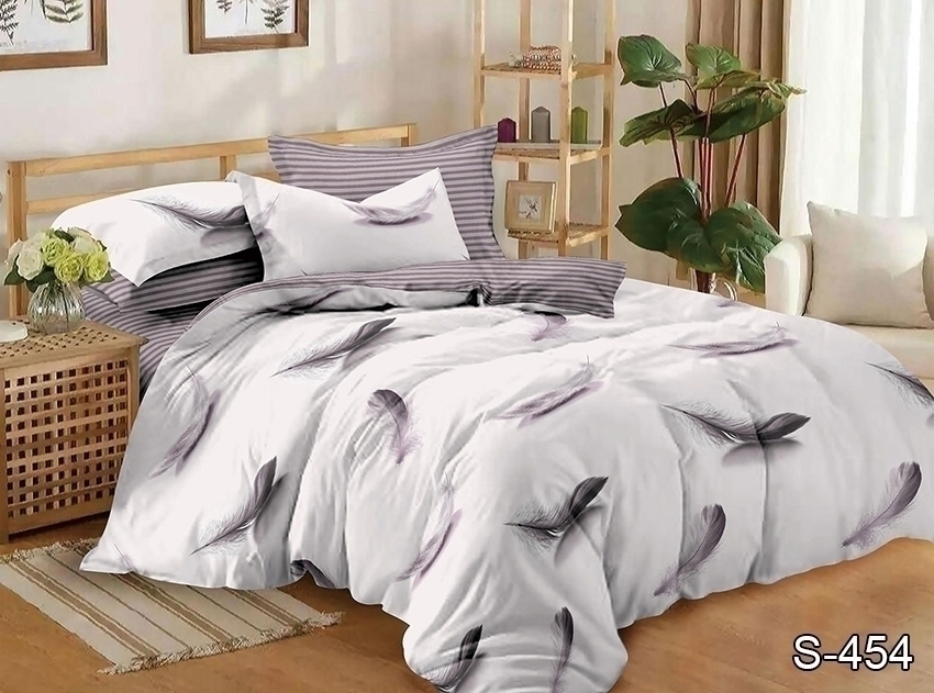 

Комплект постельного белья ТМ TAG King Size Сатин 100% хлопок с компаньоном S454