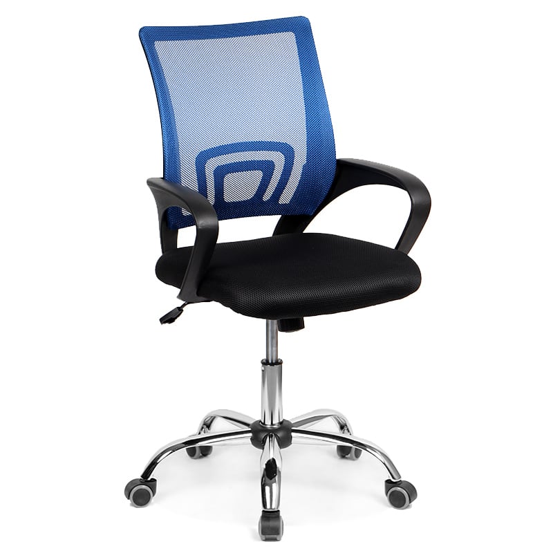 

Компьютерное офисное кресло Spider Chrom сетка black/blue