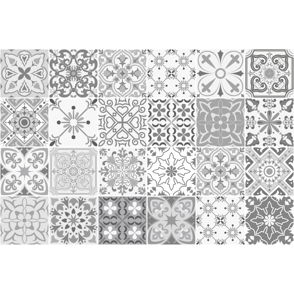 

Наклейки на стену Gythio цементная плитка, серый, 10х10 см, 24 шт, винил