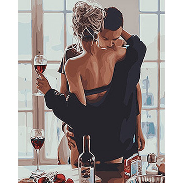 

Картина по номерам. Люди "Страстное утро" 40*50см KHO4573
