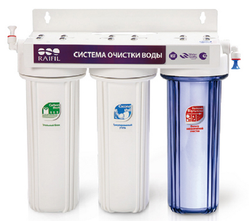 

Трехступенчатая система очистки RAIFIL TRIO PU905W3-WF14-PR-EZ