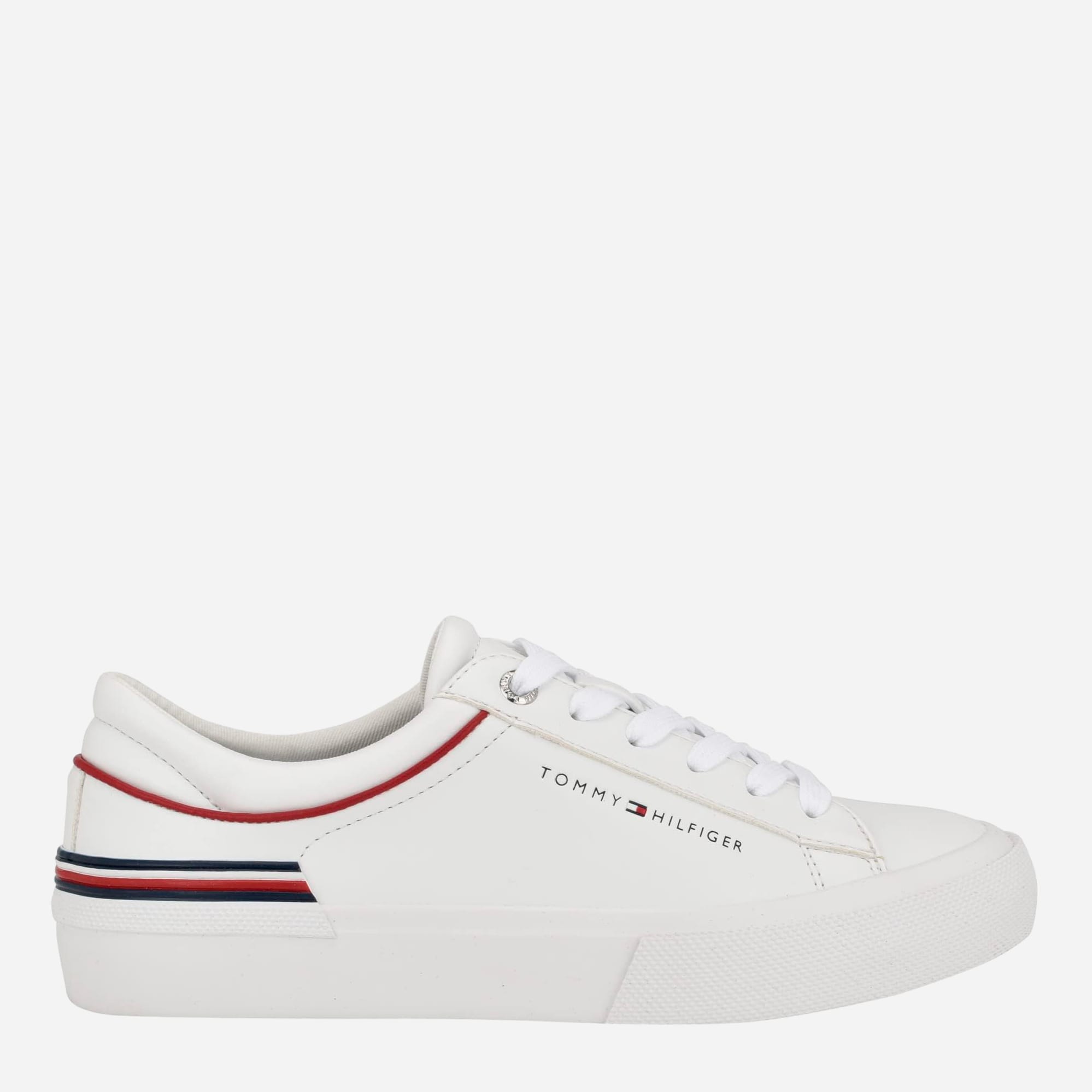 Акція на Жіночі кеди низькі Tommy Hilfiger 914116854 42 (10) 27 см Білі від Rozetka