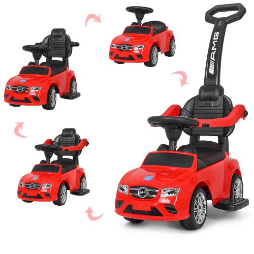 

Каталка-толокар M 3902L-3 с родительской ручкой, красный​