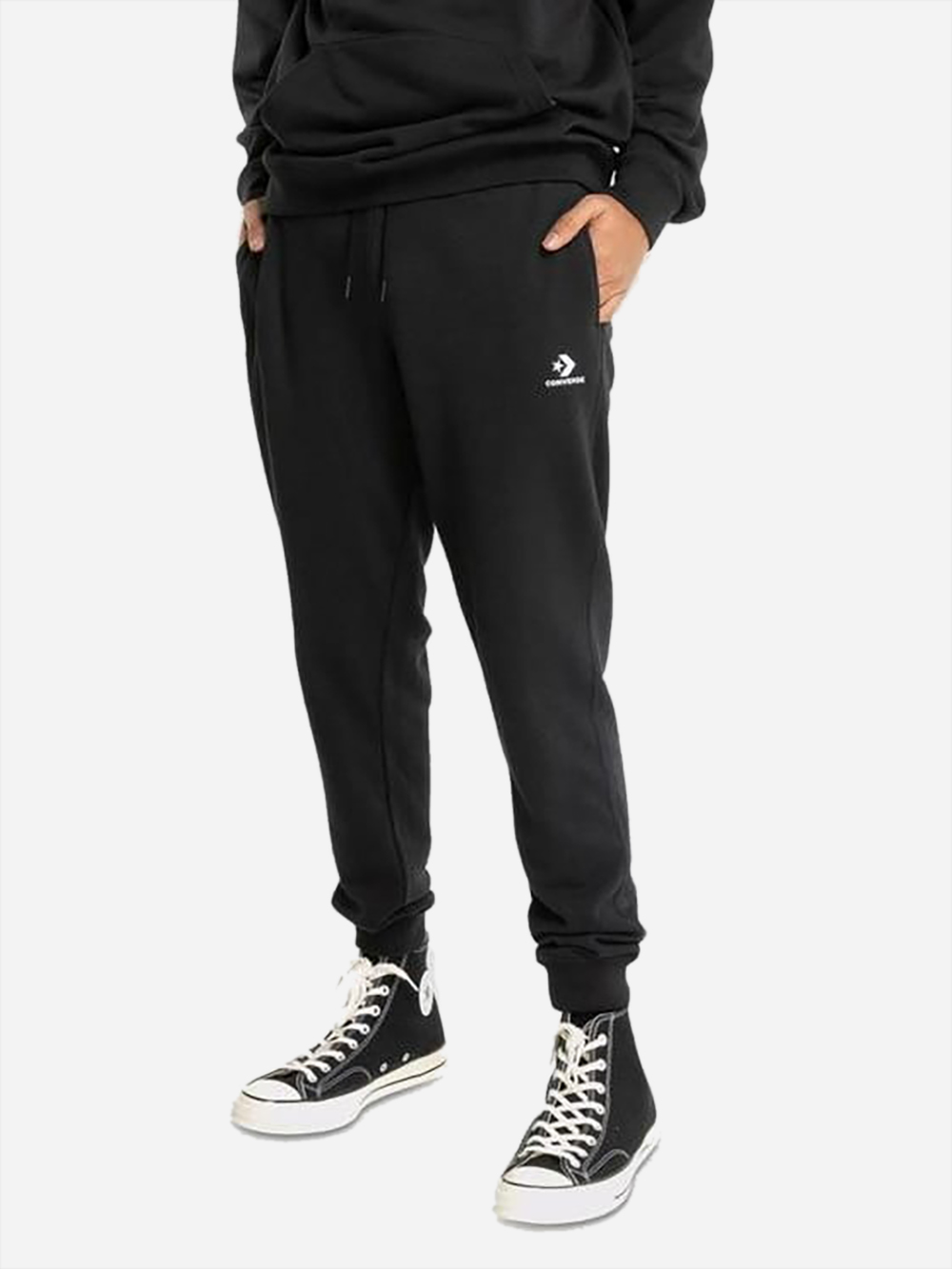 Акція на Спортивні штани чоловічі Converse Star Chevron Pant Ft Black 10023873-001 3XL від Rozetka