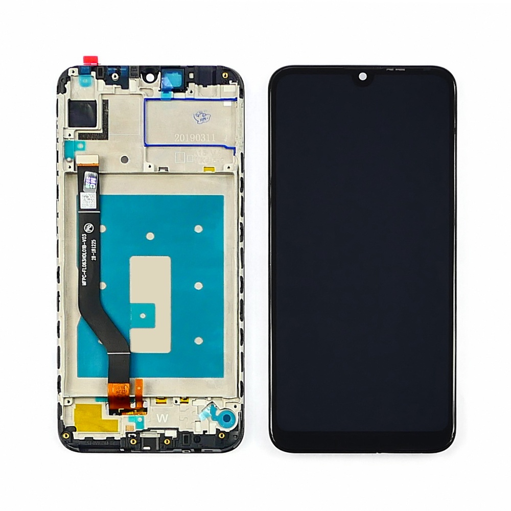 

Дисплей для Huawei Y7 2019 (4/64 GB) с чёрным тачскрином и корпусной рамкой