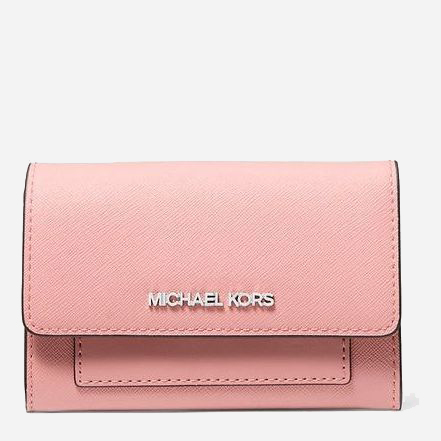 Акція на Гаманець жіночий зі штучної шкіри для карток Michael Kors 558239015 Рожевий від Rozetka