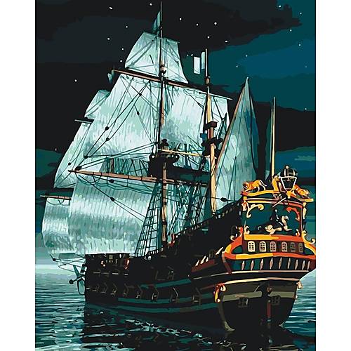 

Рисование по номерам "Флагман вночі" 40*50 см Идейка (КНО2733)