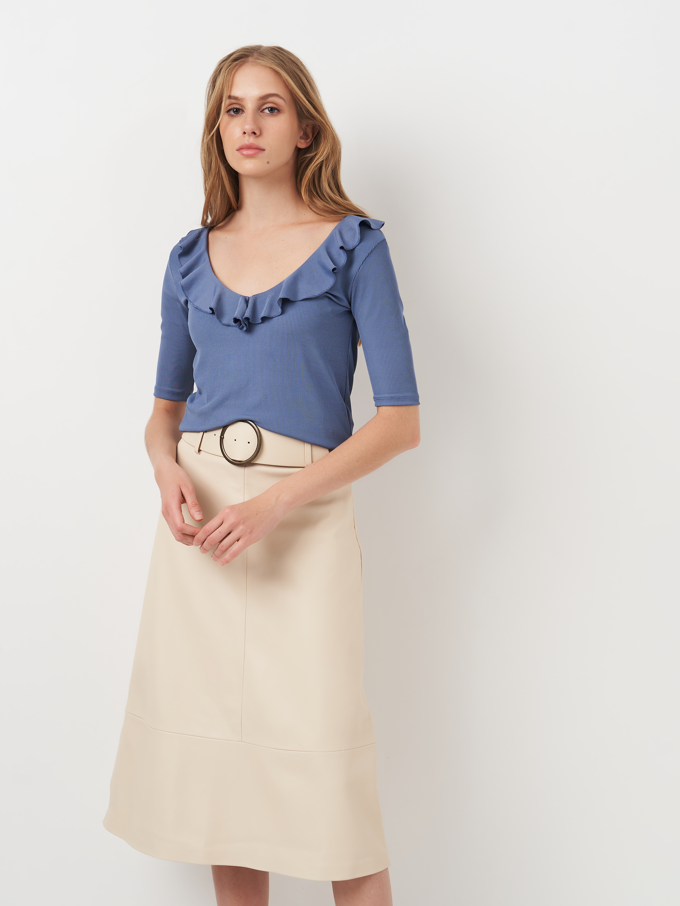 Топ жіночий Stradivarius 6511672048 L Синій від Rozetka на платформі USKIDKA Акція на Топ жіночий Stradivarius 6511672048 L Синій від Rozetka