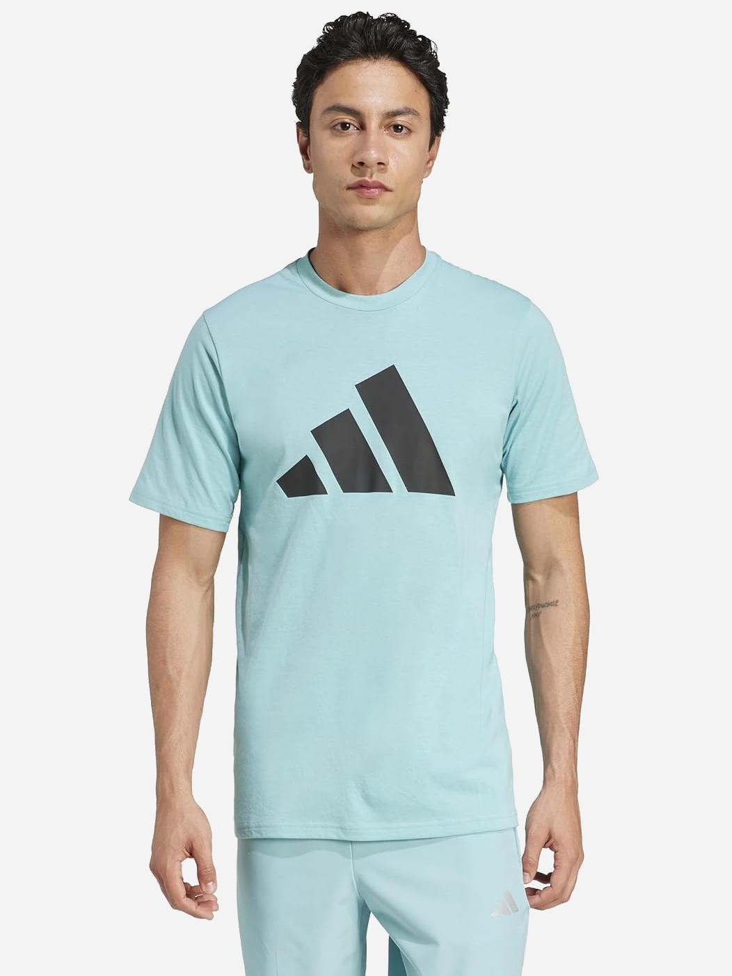 Акція на Футболка чоловіча Adidas Tr-Es Fr Logo T IW3347 L М'ятна від Rozetka