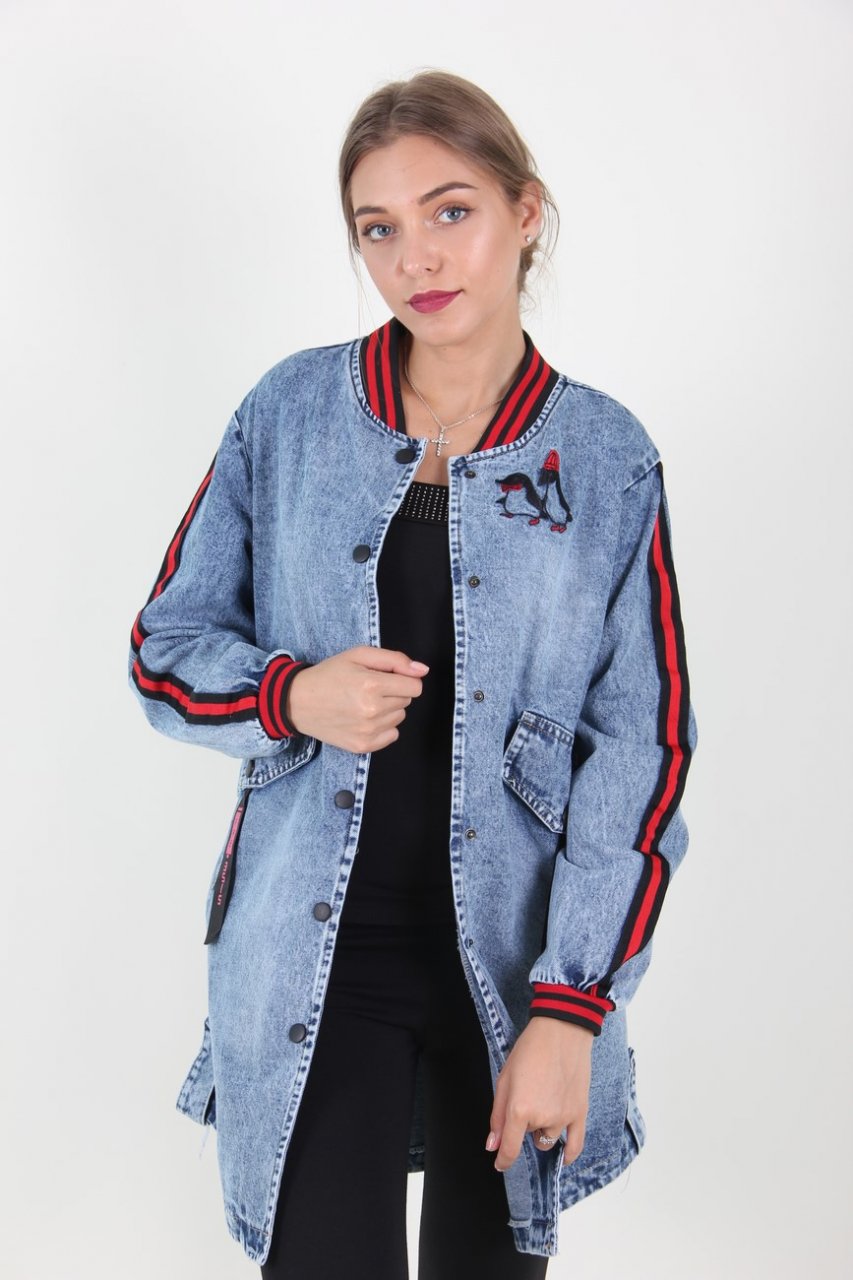 

Куртка женская S.ummer 6601 джинс (Синий XXL)