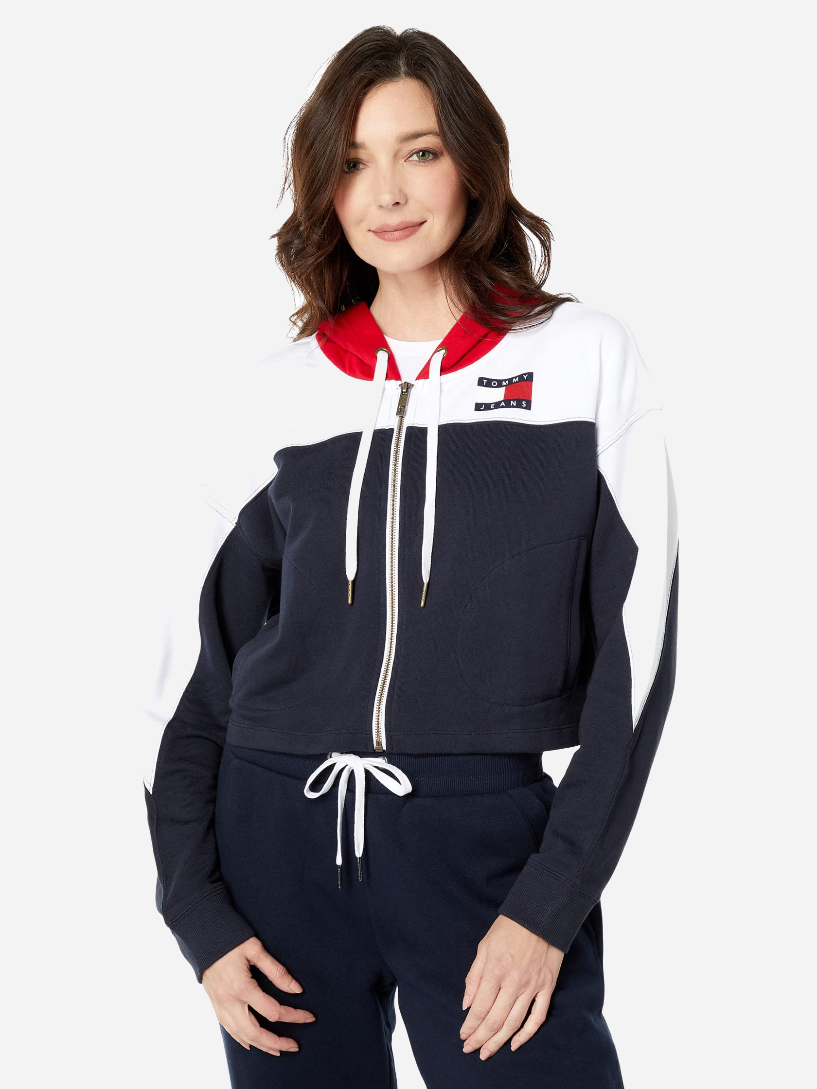 Акція на Толстовка на блискавці з капюшоном жіноча Tommy Hilfiger 478117789 XL Різні кольори від Rozetka