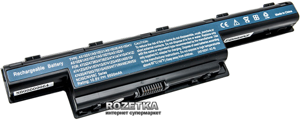Акція на Аккумулятор PowerPlant для Acer Aspire 4551 Black (10.8V/6600mAh/9Cells) (NB00000064) від Rozetka UA