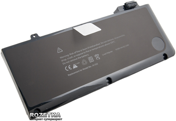 Акція на Аккумулятор PowerPlant для Apple MacBook Pro 13" A1322 Black (10.8V/5200mAh/6Cells) (NB00000098) від Rozetka UA