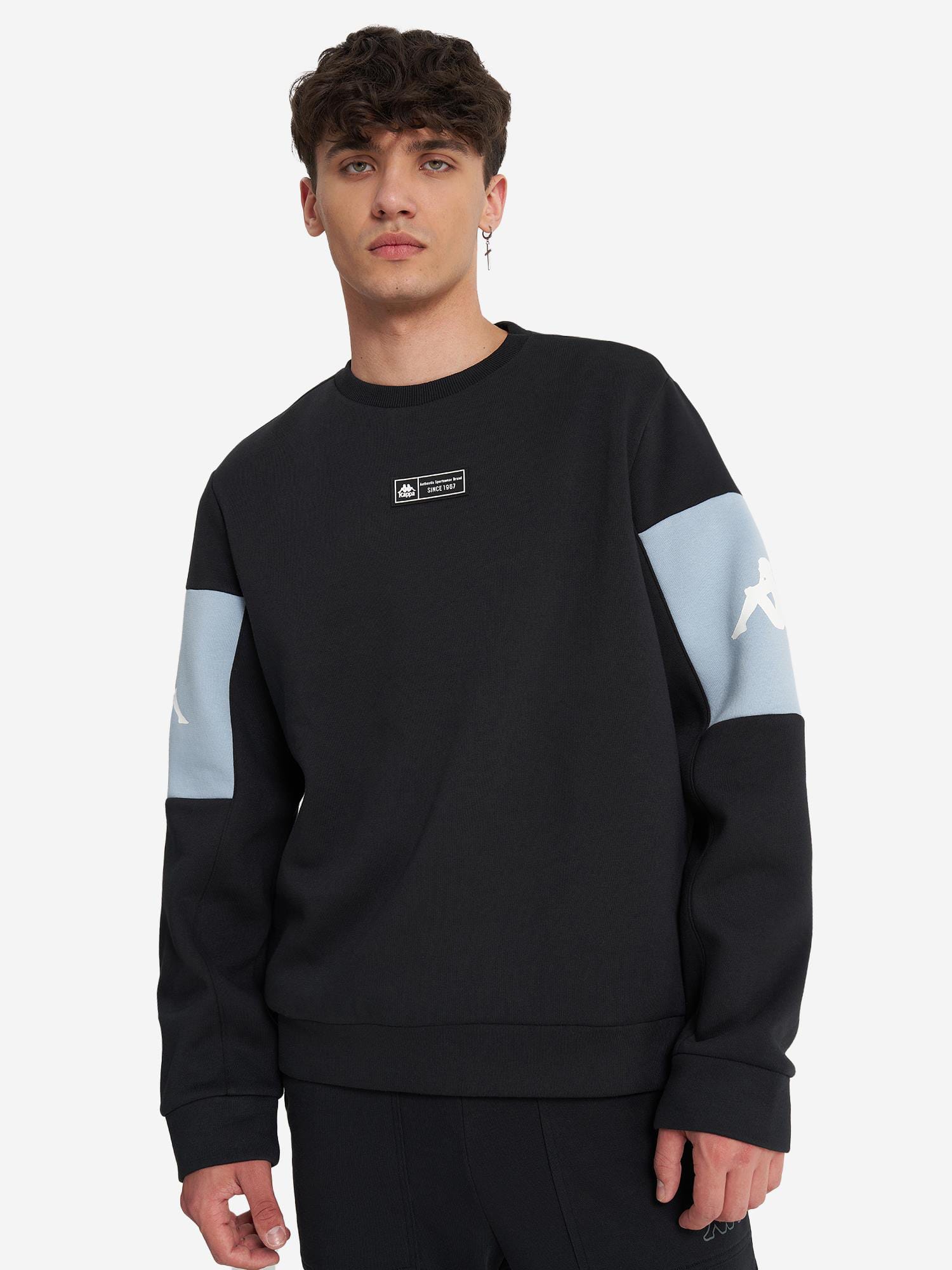 Акція на Світшот чоловічий Kappa Men's jumper 130209-99 52-54 Чорний від Rozetka