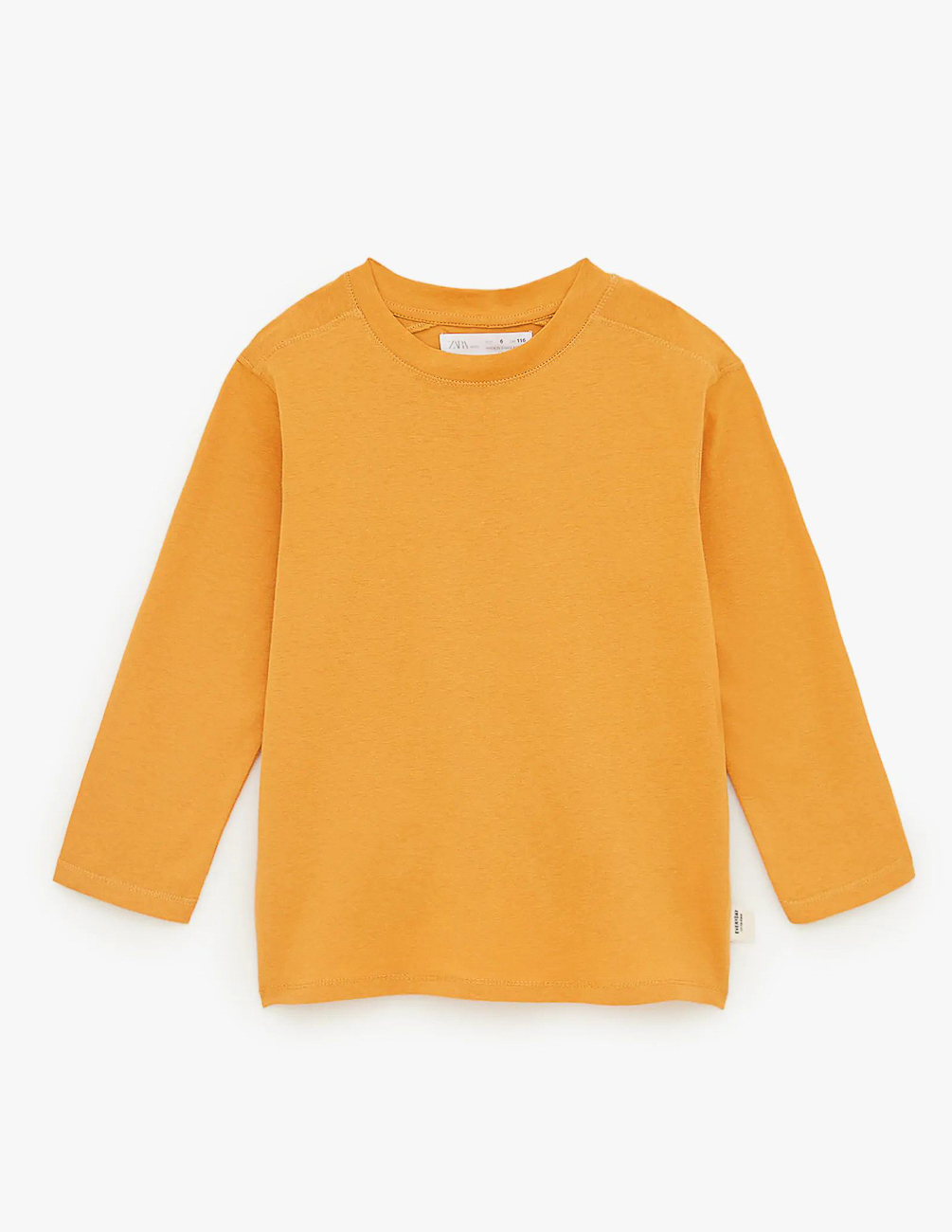 

Футболка д/р Zara ДМ001393 (0722/760/305) цвет желтый 140