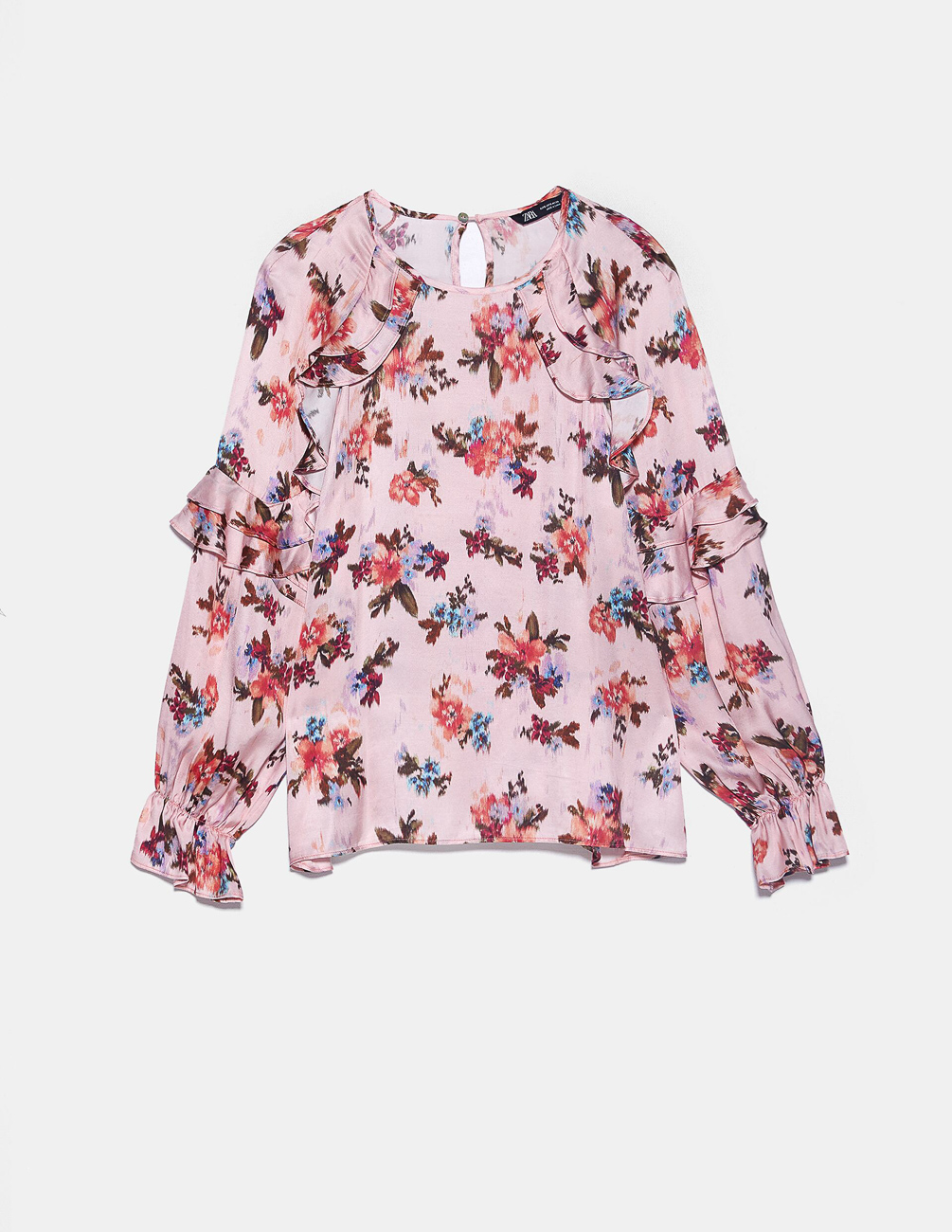 

Блуза Zara Ж1050157 (1932/224/330) цвет розовый XS