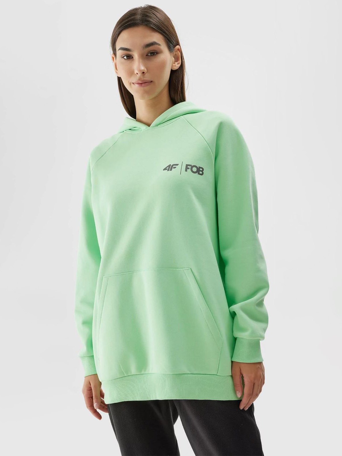 Акція на Худі жіноче 4F Sweatshirt F700 4FAW23TSWSF700-42N S Зелене від Rozetka