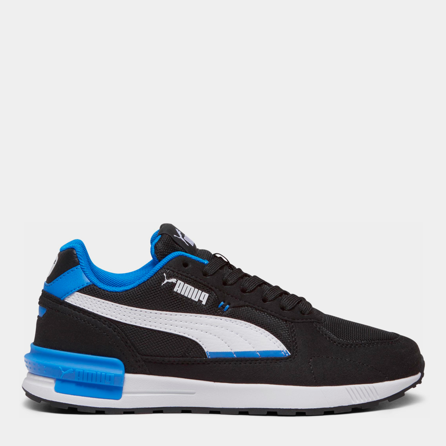 Акція на Підліткові кросівки для хлопчика Puma Graviton Jr 38198724 37 Black-White-Racing Blue від Rozetka