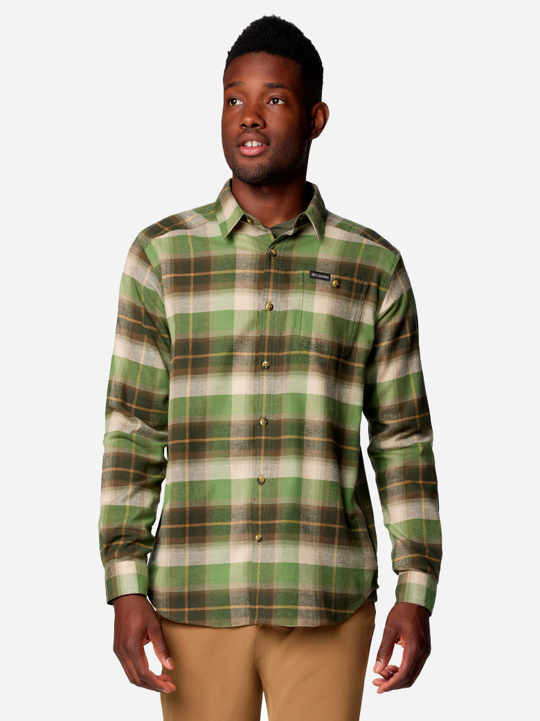 Акція на Сорочка бавовняна чоловіча Columbia Cornell Woods Flannel Long Sleeve Shirt 1617951-398 M Зелена від Rozetka