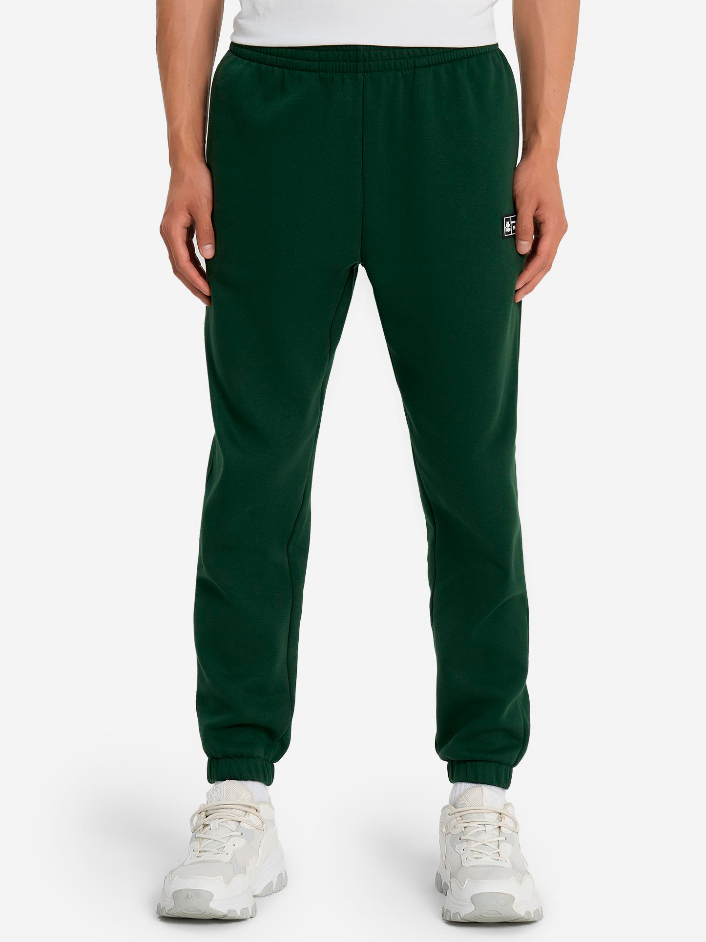 Акція на Спортивні штани чоловічі Kappa Men's trousers 130275-74 52-54 Темно-зелені від Rozetka