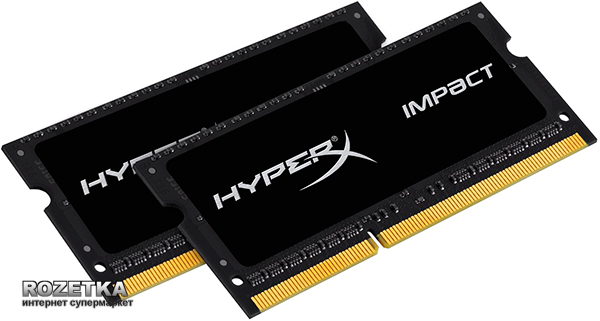 

Оперативная память HyperX SODIMM DDR3L-1600 8192MB PC3-12800 (Kit of 2x4096) (HX316LS9IBK2/8)