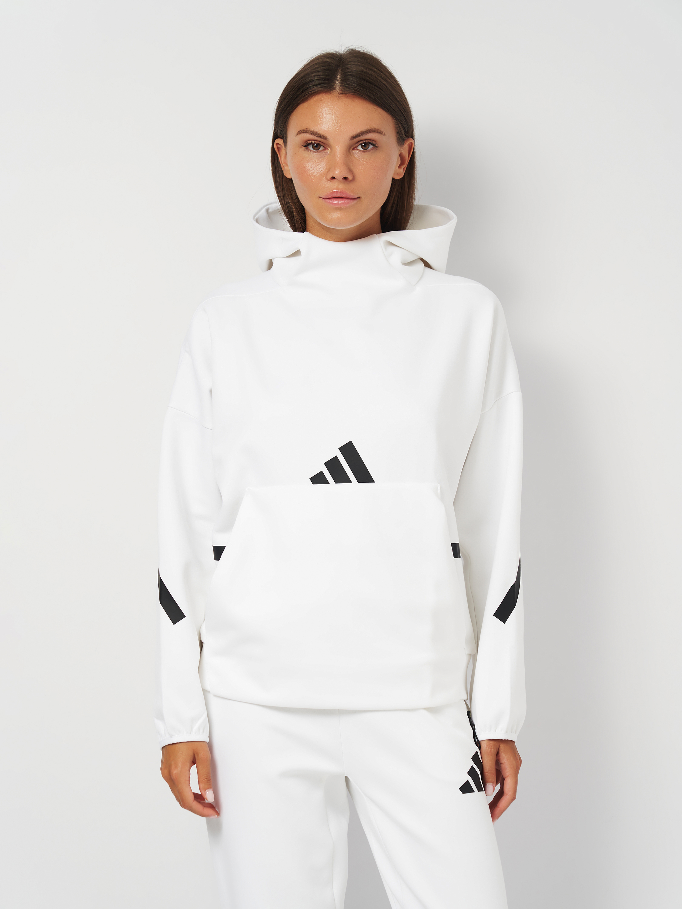 Акція на Худі жіноче Adidas W Z.N.E. Oh Hd JI7553 XL White від Rozetka