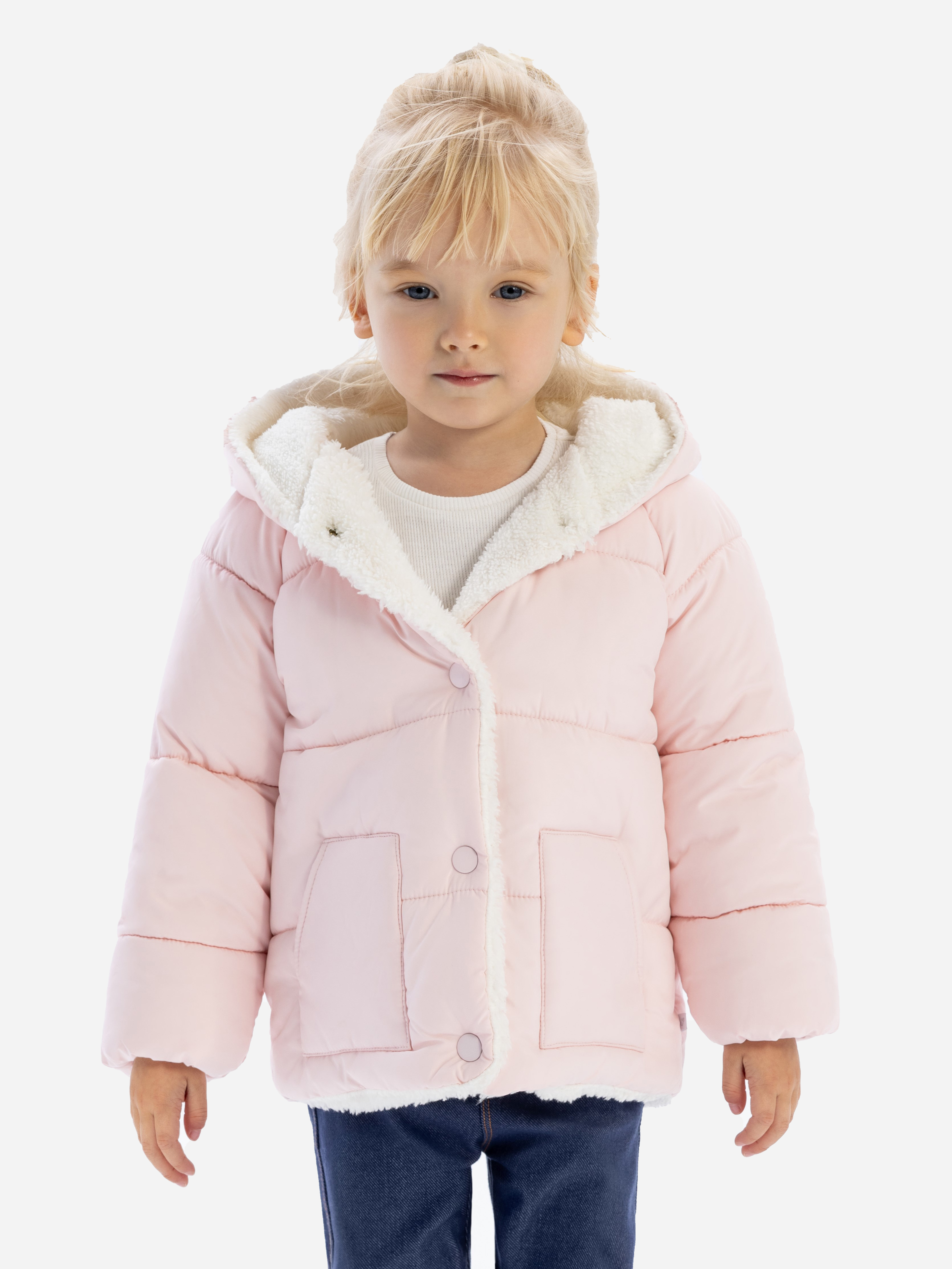 Акція на Дитяча зимова куртка для дівчинки Minoti 21babycoat6 41009KID 80-86 см Рожева від Rozetka