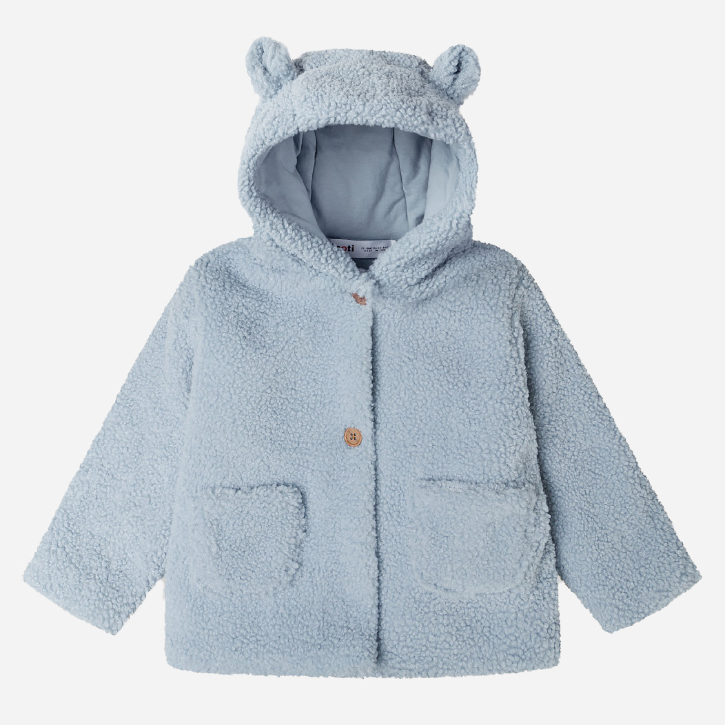 Акція на Дитяча демісезонна куртка для хлопчика Minoti 21babyfur12 41022KID 80-86 см Блакитна від Rozetka