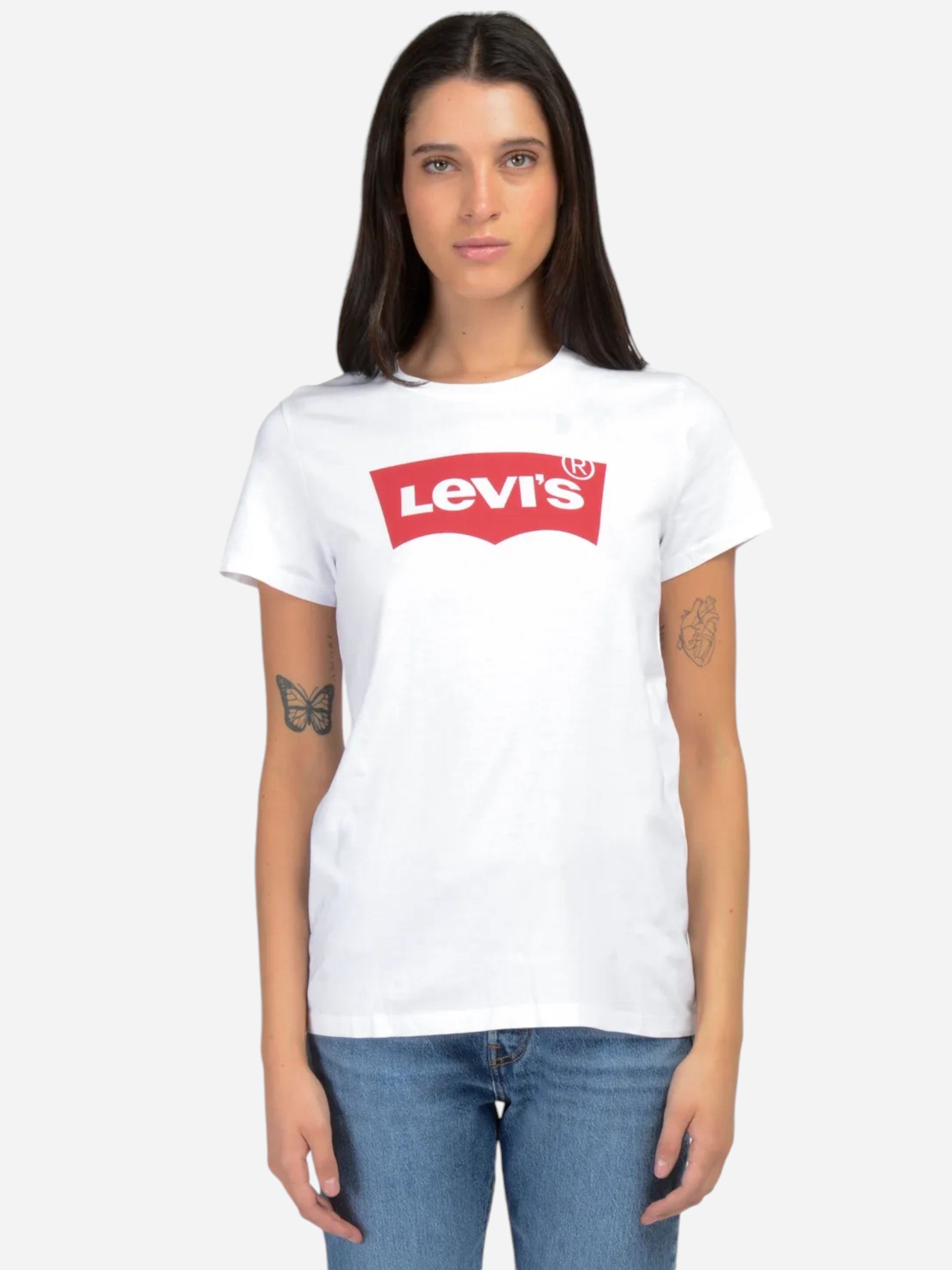 Акція на Футболка бавовняна жіноча Levi's The Perfect 17369-0468 M Біла від Rozetka