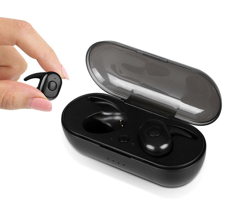 

Спортивные беспроводные Bluetooth наушники с боксом для зарядки A-Pro Sport W4. Черные.