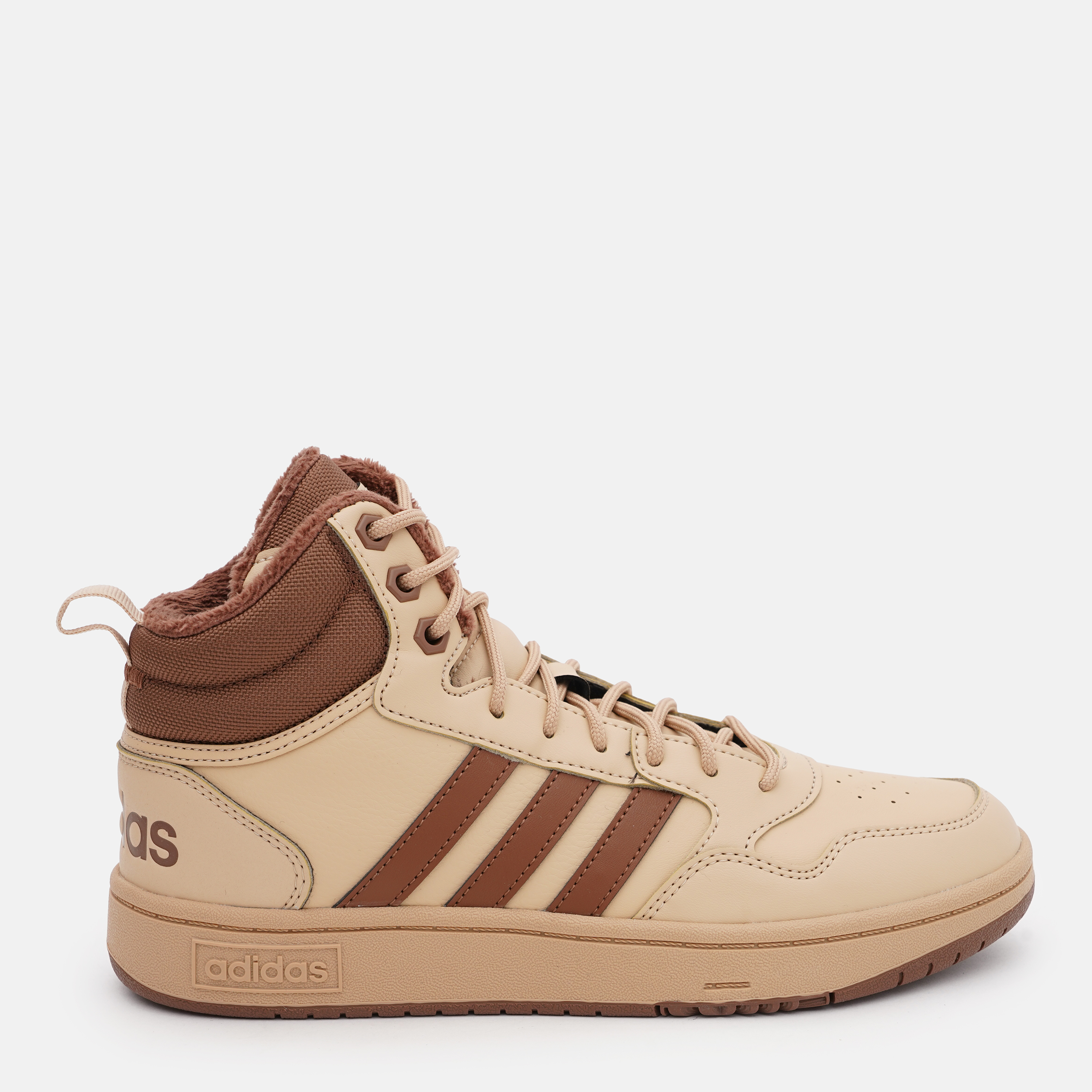 Акція на Жіночі зимові черевики Adidas Hoops 3.0 Mid Wtr IH0164 38 (5UK) 23.5 см Magbei/Prebrn/Prebrn від Rozetka